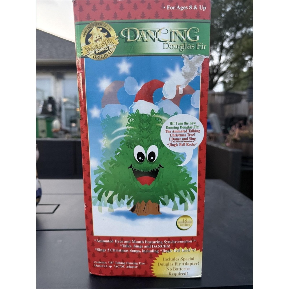 1997 Gemmy Douglas Fir Talking Tree Animated Singing Dancing Christmas VTG